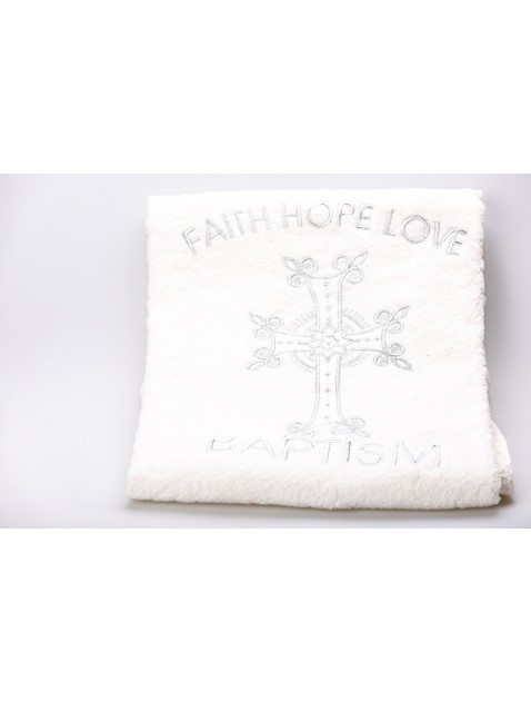 Doop handdoek "Faith Hope Love" doopsel